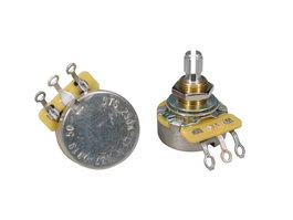 Potenciómetro con buje estándar de .375 y 3/8 pulgada de diámetro Pots CTS250-B50