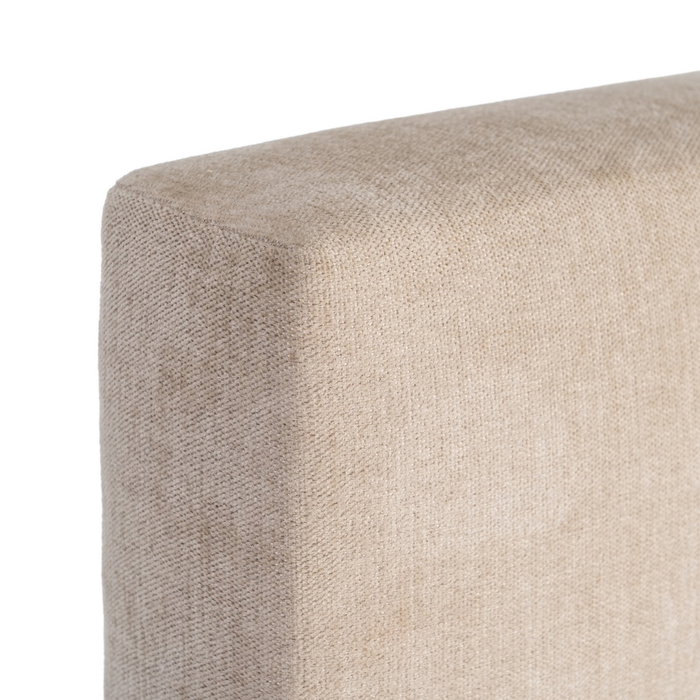 Cabecero Beige Tejido Dormitorio 165 X 8 X 125 cm