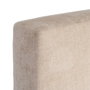 Cabecero Beige Tejido Dormitorio 165 X 8 X 125 cm
