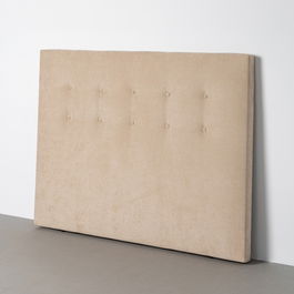 Cabecero Beige Tejido Dormitorio 165 X 8 X 125 cm