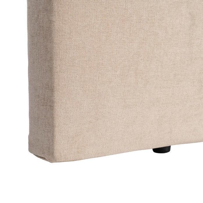 Cabecero Beige Tejido Dormitorio 165 X 8 X 125 cm