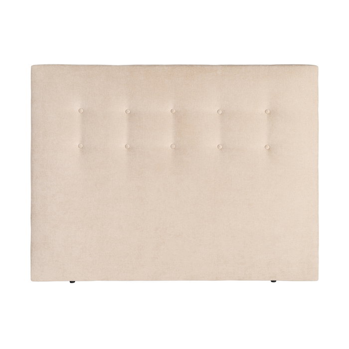 Cabecero Beige Tejido Dormitorio 165 X 8 X 125 cm