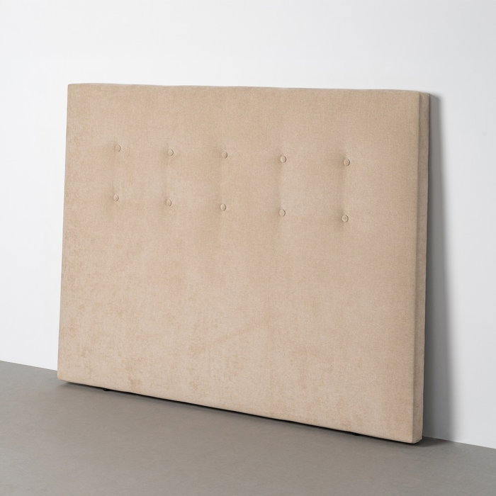 Cabecero Beige Tejido Dormitorio 165 X 8 X 125 cm