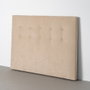 Cabecero Beige Tejido Dormitorio 165 X 8 X 125 cm