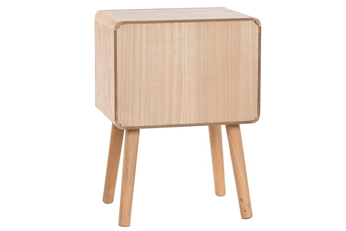 DKD Home Decor Mesita de Noche Haiarts MD Pino y MDF Natural DKD Home Decor Mesita de Noche Haiarts MD Pino y MDF Natural