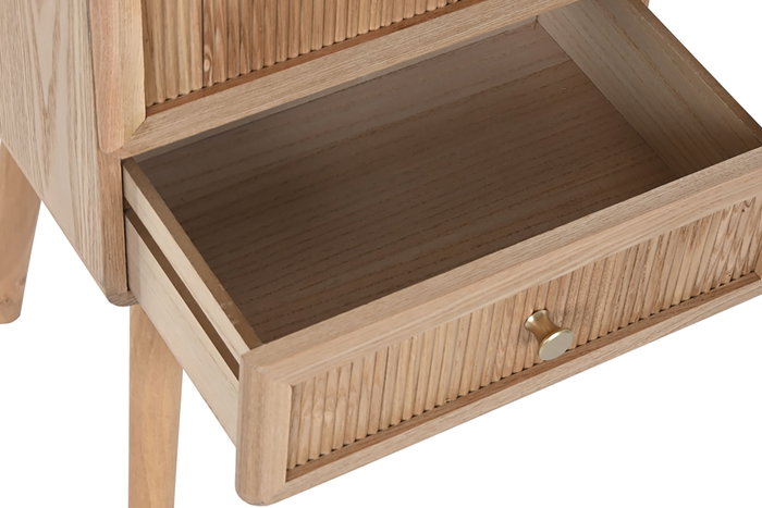 DKD Home Decor Mesita de Noche Haiarts MD Pino y MDF Natural DKD Home Decor Mesita de Noche Haiarts MD Pino y MDF Natural