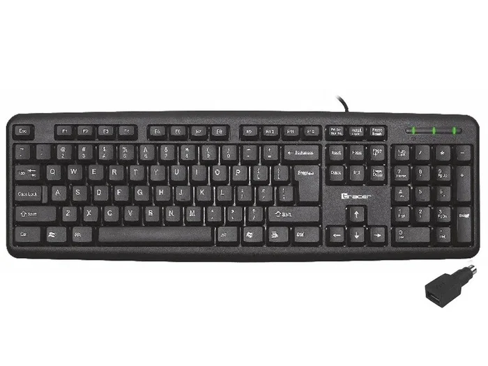 Tracer Maverick Teclado de Oficina Negro con Adaptador PS2