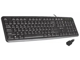Tracer Maverick Teclado de Oficina Negro con Adaptador PS2