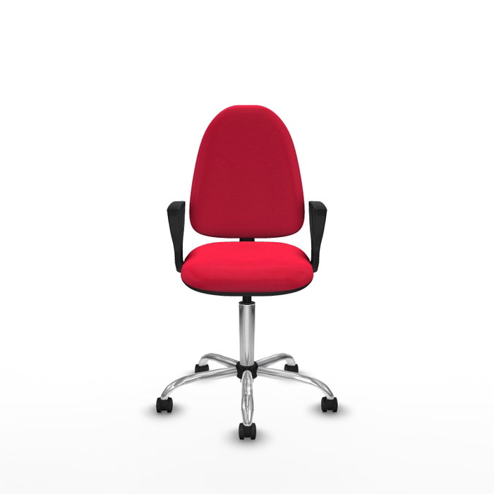 PIQUERAS Y CRESPO Silla de oficina Aýna con Brazos Fijos, Rojo PIQUERAS Y CRESPO Silla de oficina Aýna con Brazos Fijos, Rojo