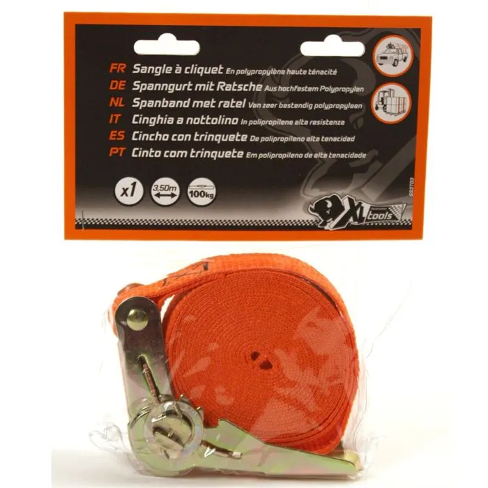 Xl Perform Tools Correa tensora de trinquete XLPT553703 de 25 mm y 3,5 m Xl Perform Tools Correa tensora de trinquete XLPT553703 de 25 mm y 3,5 m