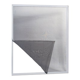 Irs Mosquitera adhesiva para ventana adaptable y recortable, 130 x 150 cm, gris, incluye rollo adhesivo