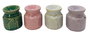 DKD Home Decor Quemador de Cerámica Surtido 7x7x7,5 cm