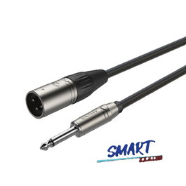ROXTONE Cable de Audio XLR Macho a Jack Mono 1/4" (6.35mm) 3 Metros - XLFM-1/4