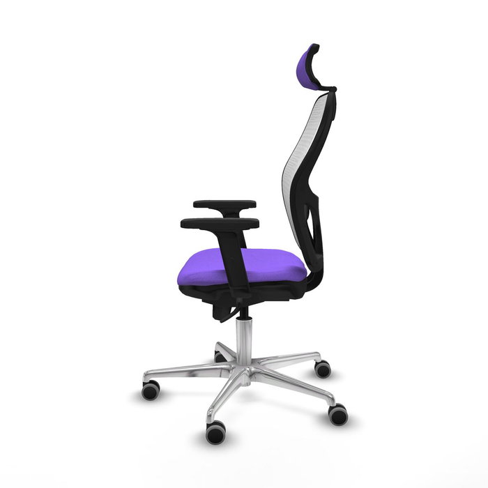 PIQUERAS Y CRESPO Silla de oficina Jorquera con mecanismo sincro, lila y blanco PIQUERAS Y CRESPO Silla de oficina Jorquera con mecanismo sincro, lila y blanco