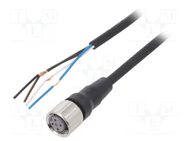 OMRON XS2F-M12PUR4S5M Cable para sensores M12 hembra recto 5m