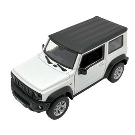 Deqube Coche a Escala 1:26 Suzuki Jimny Blanco Pullback D00390 - Vehículo de Metal Die-Cast con Sistema Retroceso
