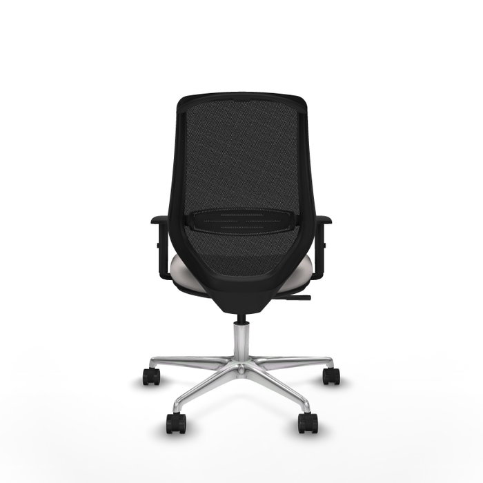 PIQUERAS Y CRESPO Silla de oficina Mardos con mecanismo Sincro, Blanco y Negro