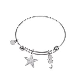 La Petite Story Pulsera Bangle LPS05AQJ10 en Acero Inoxidable Gris