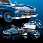 Mattel Hot Wheels Premium Mercedes-Benz 300 SL Gullwing Set de Construcción 1:12