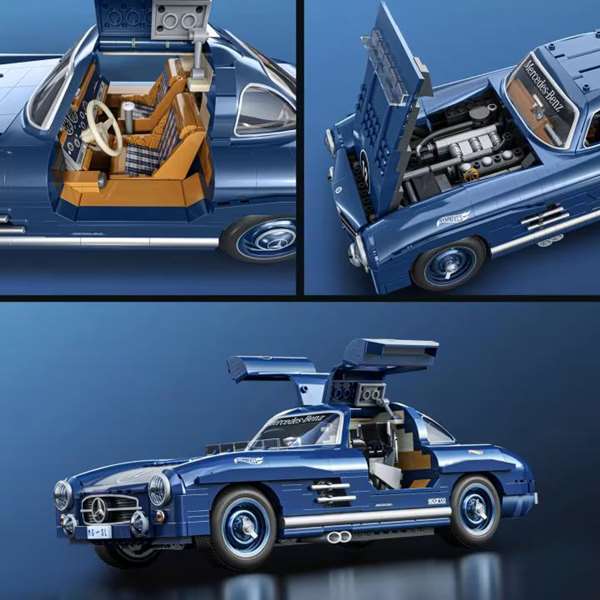 Mattel Mercedes 300SL Coche para Construir Hot Wheels Premium, 1500 Piezas, Escala 1:12 Mattel Mercedes 300SL Coche para Construir Hot Wheels Premium, 1500 Piezas, Escala 1:12