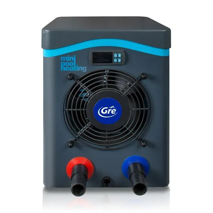 Gre - Bomba de Calor para Piscinas Pequeñas hasta 20m³, 2.5Kw, COP 5W, Bajo Consumo 0.5W y Nivel Sonoro