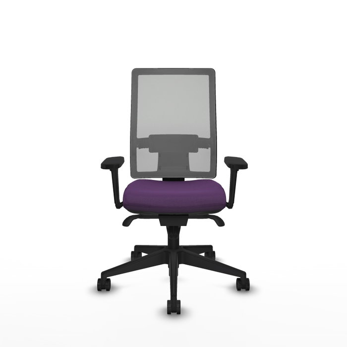 PIQUERAS Y CRESPO Silla de oficina Horna con mecanismo Sincro, Tela Morada y Malla Gris PIQUERAS Y CRESPO Silla de oficina Horna con mecanismo Sincro, Tela Morada y Malla Gris