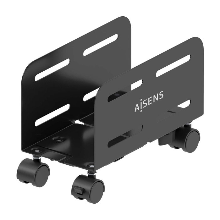 Aisens Soporte Metálico Ajustable de Suelo para CPU Negro, Soporte con Ruedas para Torres de Ordenador de 119-209mm Aisens Soporte Metálico Ajustable de Suelo para CPU Negro, Soporte con Ruedas para Torres de Ordenador de 119-209mm