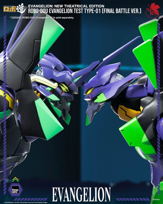 ThreeZero Evangelion: New Theatrical Edition Figura Robo-Dou Evangelion Test Type - 01 Final Battle Version 25 cm