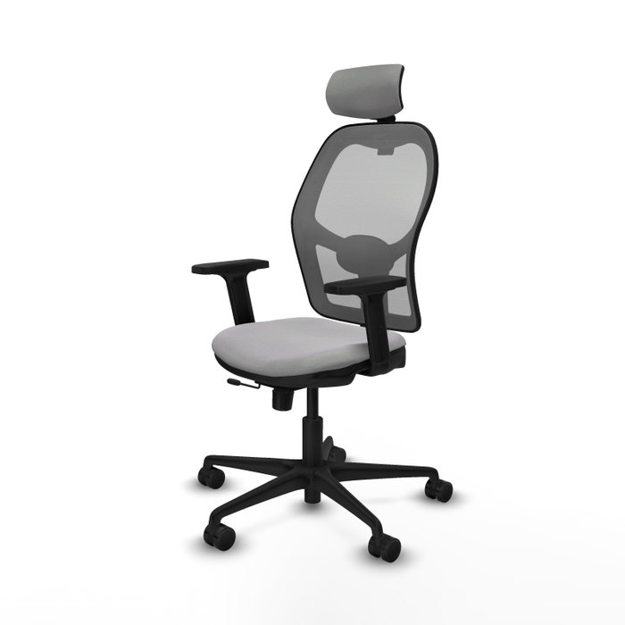 PIQUERAS Y CRESPO Silla de oficina Jorquera Gris con mecanismo Sincro/Traslack