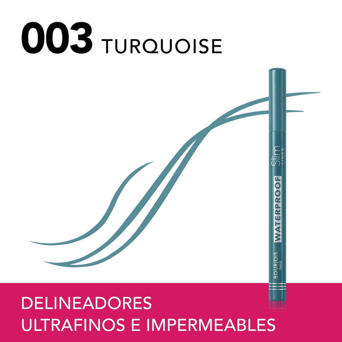 Bourjois Slim Liner Delineador de Ojos Waterproof 003-Turquoise