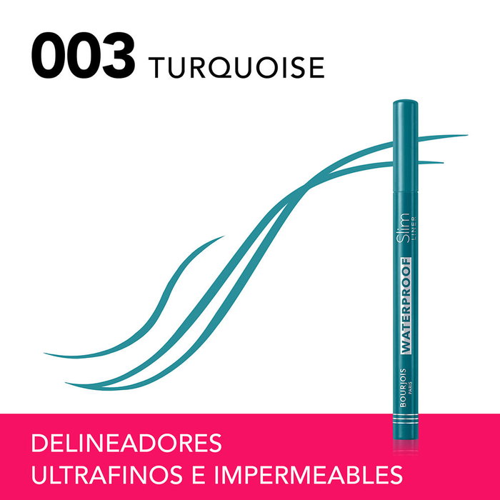 Bourjois SLIM LINER Delineador de Ojos Waterproof #003-Turquoise 1 u