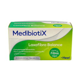 Medibiotix Laxafibra Balance 10Sticks Probióticos y Fibra para la Motilidad Intestinal