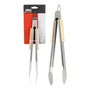 Bbq Collection Pinza para Barbacoa de Acero Inoxidable con Mango de Madera, 37.5 cm