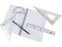 Liderpapel Escuadra de 25 cm Plástico Cristal