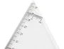 Liderpapel Escuadra 25 cm Plástico Cristal Transparente Biselada Graduada Escala Milímetros
