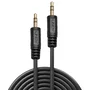 Lindy 35641 Cable de Audio Estéreo 3.5mm Macho a 3.5mm Macho, 1 Metro, Negro