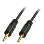 Lindy 35641 Cable de Audio Estéreo 3.5mm Macho a 3.5mm Macho, 1 Metro, Negro