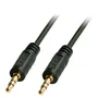 Lindy 35641 Cable de Audio Estéreo 3.5mm Macho a 3.5mm Macho, 1 Metro, Negro