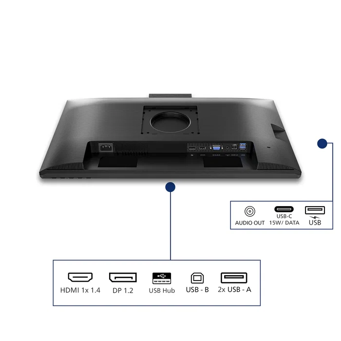 Philips 24B2N3200JH Monitor Profesional 23.8 pulg. Full HD IPS 120 Hz con Webcam