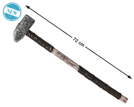 Atosa Maza de Guerra Romana de Recreación de 72 cm con Cabeza Metálica y Mango Marrón