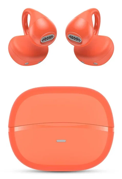 SPC Boost Clip Auriculares True Wireless Stereo (TWS) Open-Ear Clip Bluetooth 5.4 con Estuche Carga 26h Autonomía Google Fast Pair IPX5 Diseño Deportivos Rojo
