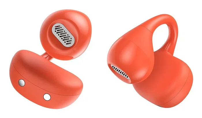SPC Boost Clip Auriculares True Wireless Stereo (TWS) Open-Ear Clip Bluetooth 5.4 con Estuche Carga 26h Autonomía Google Fast Pair IPX5 Diseño Deportivos Rojo