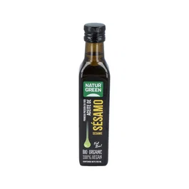Naturgreen Aceite de Sésamo Ecológico 250 ml - 1ª Presión en Frío - Aceite Virgen de Semillas de Sésamo Bio para Cocina