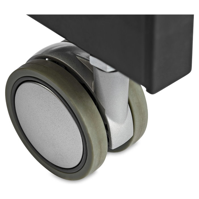 StarTech.com Escritorio de Pie Portátil con Ruedas, Ajuste de Un Toque 750-1200 mm, Soporta 30 kg, Negro, para Ordenador o Portátil, Forma Rectangular 600 x 800 mm
