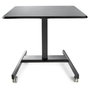 StarTech.com Escritorio de Pie Portátil con Ruedas, Ajuste de Un Toque 750-1200 mm, Soporta 30 kg, Negro, para Ordenador o Portátil, Forma Rectangular 600 x 800 mm