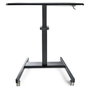 StarTech.com Escritorio de Pie Portátil con Ruedas, Ajuste de Un Toque 750-1200 mm, Soporta 30 kg, Negro, para Ordenador o Portátil, Forma Rectangular 600 x 800 mm