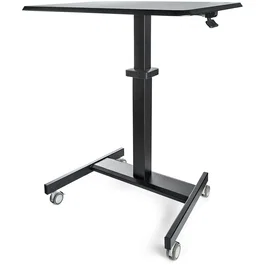 StarTech Escritorio Móvil de Pie Ajustable Negro
