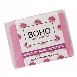 BOHO Jabón de Rosa Mosqueta en Pastilla 100Gr. con Glicerina para Piel Suave e Hidratada