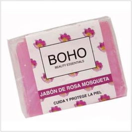 BOHO Jabón de Rosa Mosqueta en Pastilla 100Gr. con Glicerina para Piel Suave e Hidratada