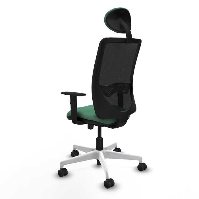 PIQUERAS Y CRESPO Silla de oficina Zulema Verde esmeralda con mecanismo Sincro/Traslack